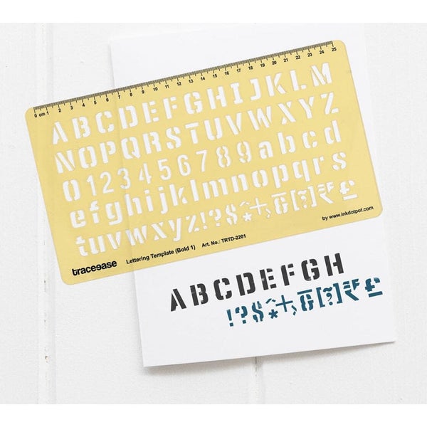 Alphabet Lettering Stencil Alphabet Templates Drafting Tools English Letter a... Carousel 6