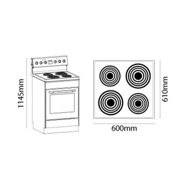Parmco 600mm Freestanding Stove - White (FS60WR4) Carousel 4