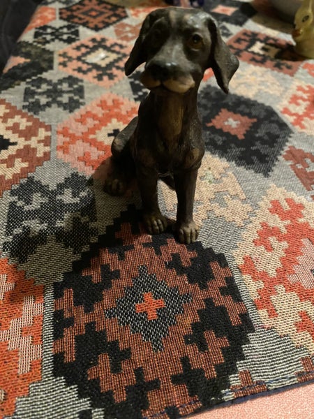 Dog figurine RESIN. Upright sitting Dog Carousel 1