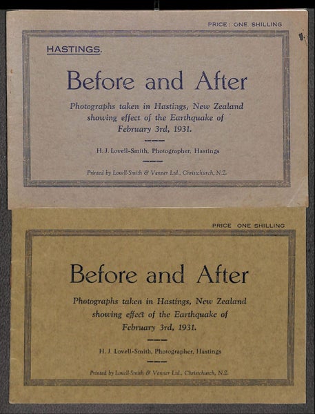 Before and After - Photographs of effects on Hastings NZ of the 1931 earthquake Carousel 1