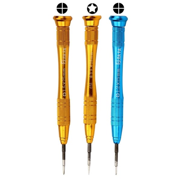 658 3 In 1 Pentagonal Precision Metal Screwdriver Overall Length 12.5cm Carousel 1