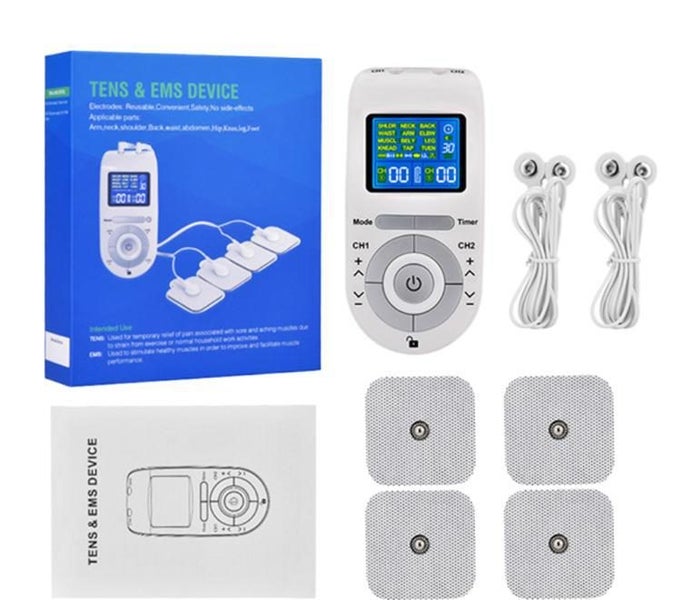 Electric Body Pulse Massager Digital Therapy Machine EMS Muscle Stimulator Carousel 1