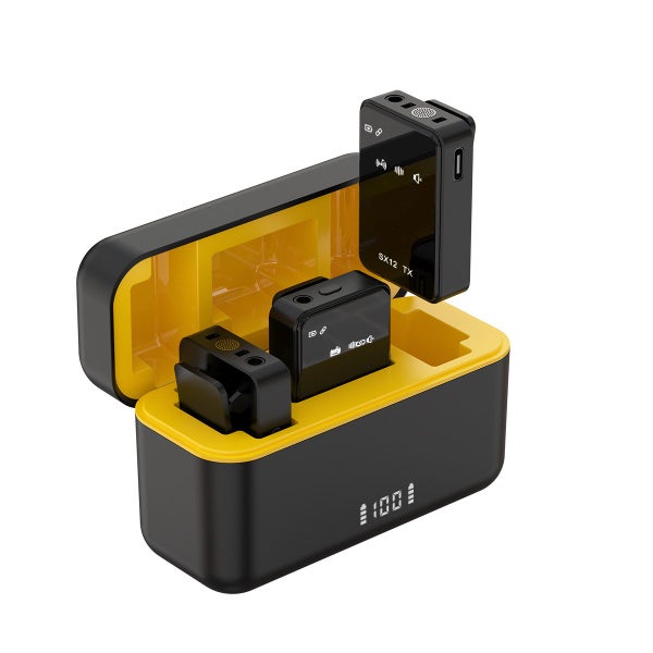 SX12 Noise Cancelling Wireless Lavalier Microphone With Two Mics Carousel 1