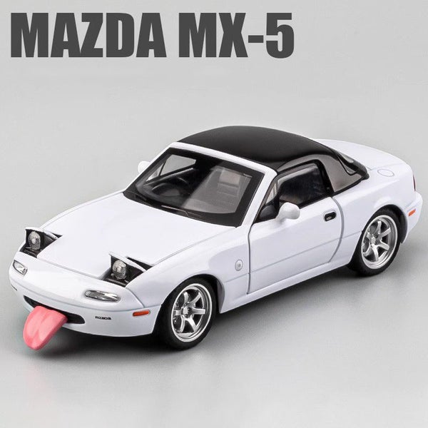 1:32 Mazda MX5 MX-5 Mazda RX7 Alloy Die Cast Toy Car Model Sound and Carousel 1