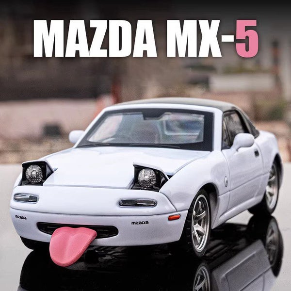 1:32 Mazda MX5 MX-5 Mazda RX7 Alloy Die Cast Toy Car Model Sound and Carousel 2