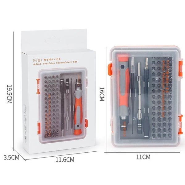 64 In 1 Screwdriver Kit For Cell Phone And Tablet Disassembly Tools Carousel 2