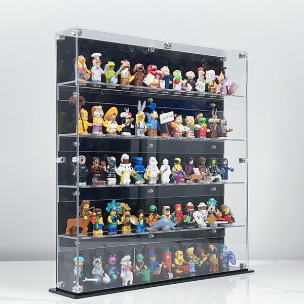 BrickFans Premium 5-Tier Wall Mounted Display Cases for Lego Minifigures - 12... Carousel 2