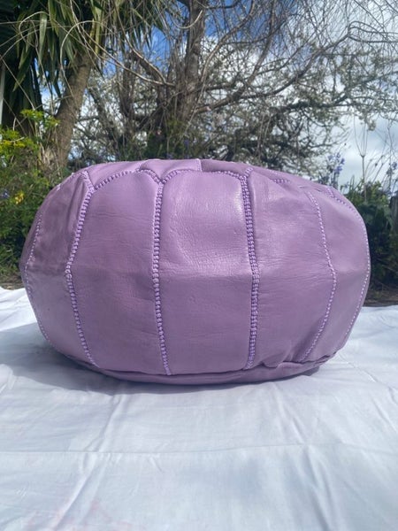PREMIUM Handcrafted Moroccan Leather Pouf Carousel 2