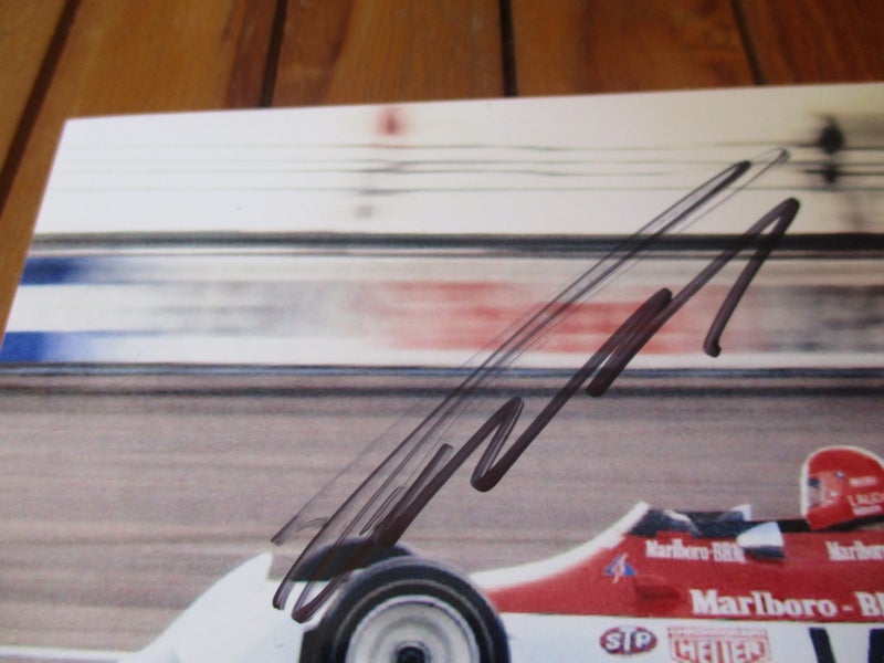 Niki Lauda "Formula One Driver" signed photograph + Certificate Carousel 2