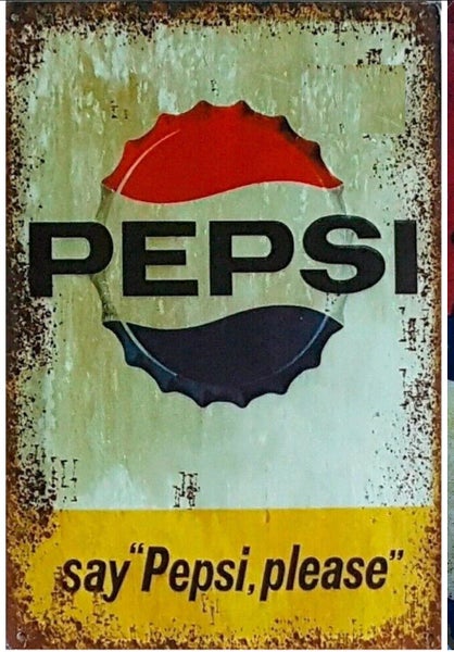 Pepsi Vintage Metal Sign - New Carousel 1