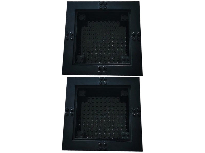 2X Small DIY Building Block Figures Display Blocks Frame Compatible with LEGO Carousel 2