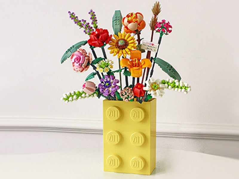 Flowers Bouquet Building Blocks Set Bricks Toys Home Decor Style 3 Carousel 3