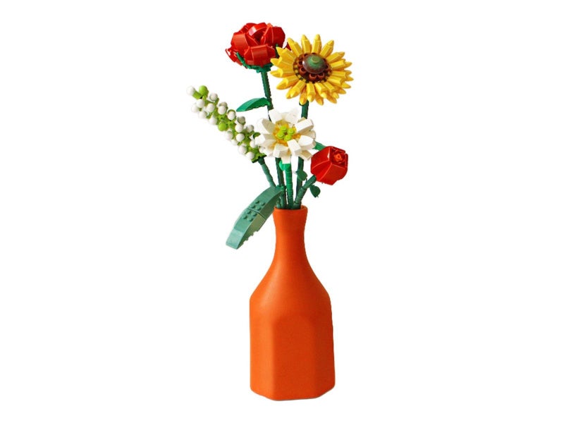 Flowers Bouquet Building Blocks Set Bricks Toys Home Decor Style 3 Carousel 1