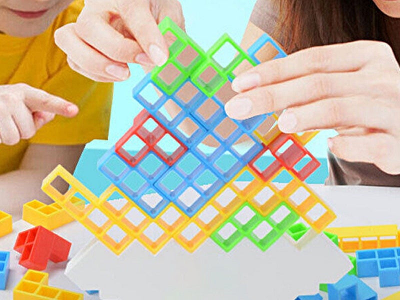 Tetra Tower Balance Stacking Blocks Team Building Blocks Carousel 1