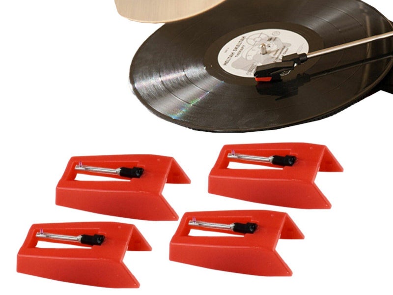 4Pcs Ruby Record Player Turntable Phonograph Audio Replacement Stylus Needle Carousel 1