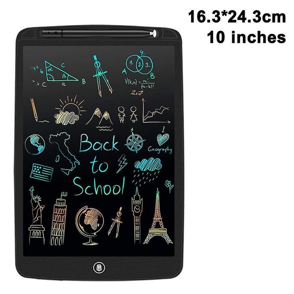 Bran Writing Board, 10/12 Inch Colorful Screen Writing Tray, Deleted Handwriting Carousel 1