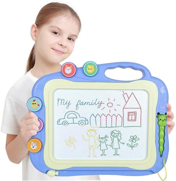 Magnetic Drawing Board Magic Erasable Board For Children With 3 Stamps Carousel 2