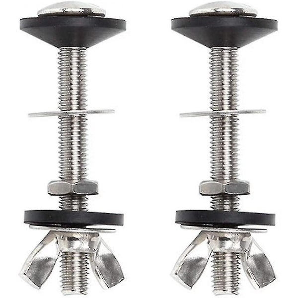 Set Of 2 Bowl Toilet Tank Bolts Stainless Steel Universal Mounting Kit With Do Carousel 1