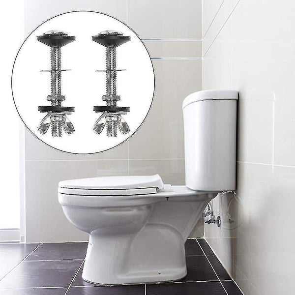 Set Of 2 Bowl Toilet Tank Bolts Stainless Steel Universal Mounting Kit With Do Carousel 2