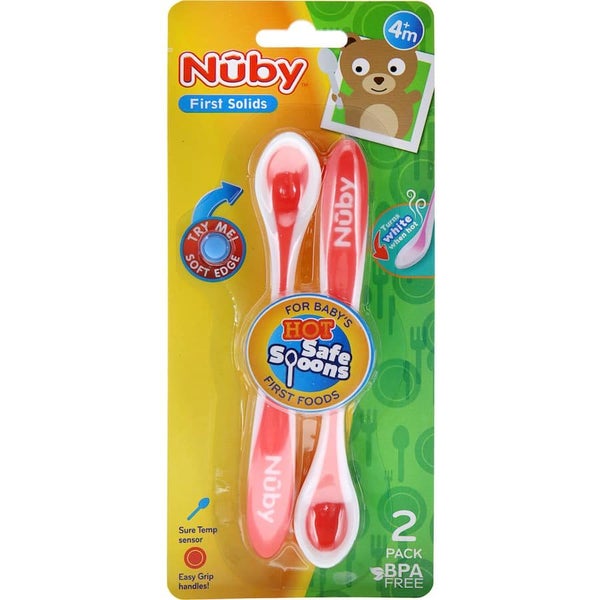 Nuby Baby Cutlery Hot Safe Spoons Carousel 1