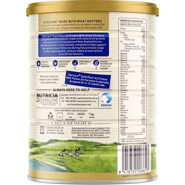 Karicare Gold Plus+ A2 Protein Milk 1 Baby Infant Formula From Birth To 6 Months Carousel 2