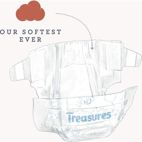Treasures Comfort Nappies Crawler 6-11kg Carousel 6