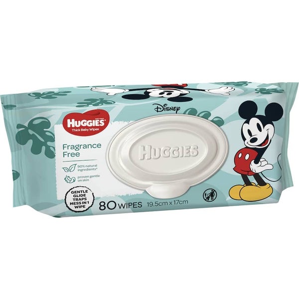 Huggies Thick Baby Wipes Fragrance Free Carousel 1