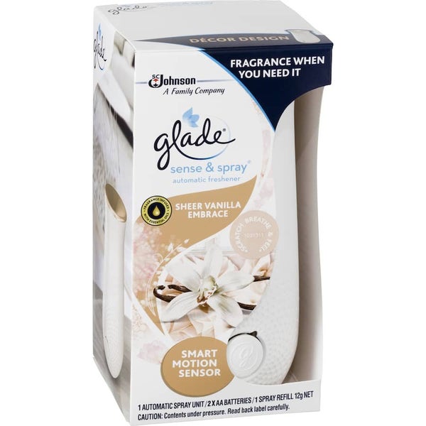 Glade Sense & Spray Automatic Spray System Vanilla Primary 12g Carousel 1
