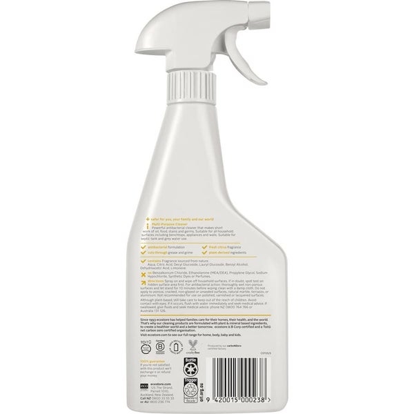 Ecostore Spray Cleaner Multi Purpose Citrus Trigger 500mL Carousel 2