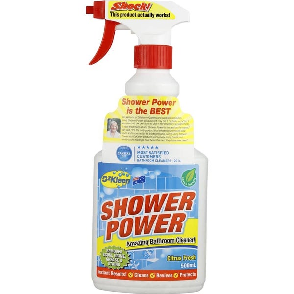 Ozkleen Shower Power Shower Cleaner Trigger 500mL Carousel 1