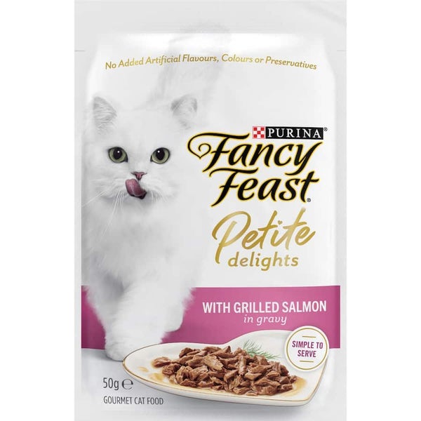 Fancy Feast Delights Wet Cat Food Salmon Petite Carousel 2