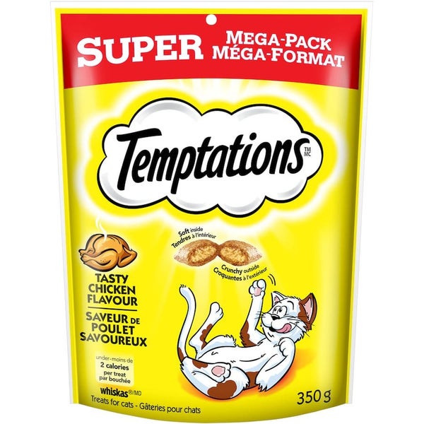 Temptations Mega Cat Treats Tasty Chicken Pouch 350g Carousel 1