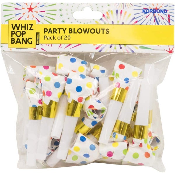 Whiz Pop Bang Accessories Party Blowouts 20pack Carousel 1