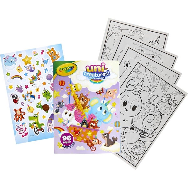 Crayola Coloring Book Uni-creatures 96pg Carousel 2