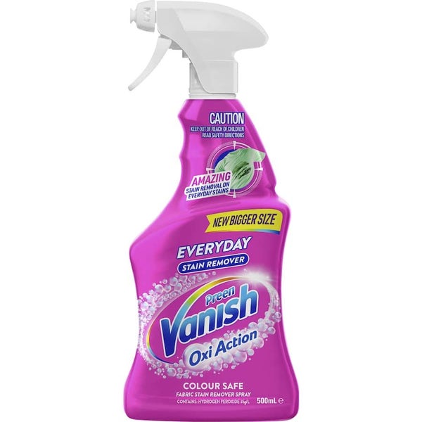Vanish Preen Oxi Action Stain Remover Colour Safe Spray 500mL Carousel 1