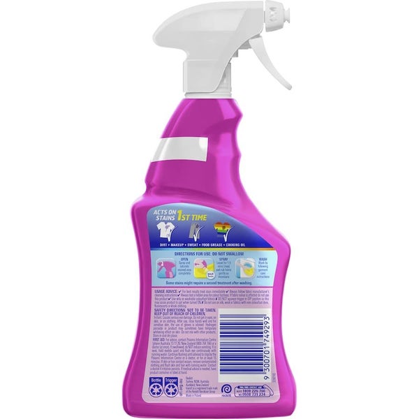 Vanish Preen Oxi Action Stain Remover Colour Safe Spray 500mL Carousel 2