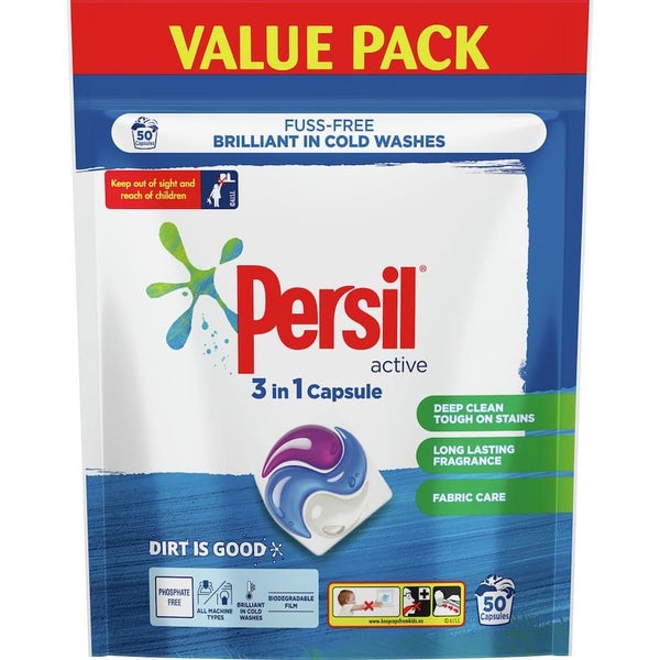 Persil Laundry Capsules 3 In 1 Active 50pack Carousel 1