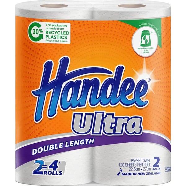 Handee Paper Towels Double Roll 2pack Carousel 1