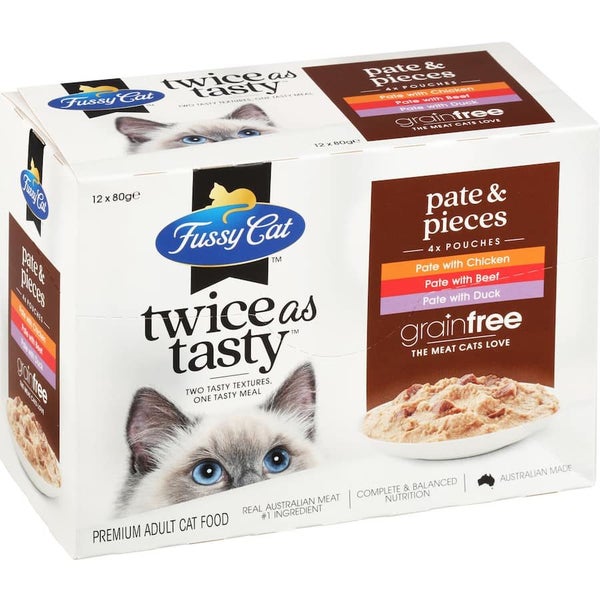 Fussy Cat Grain Free Wet Cat Food Pate & Pieces Carousel 1