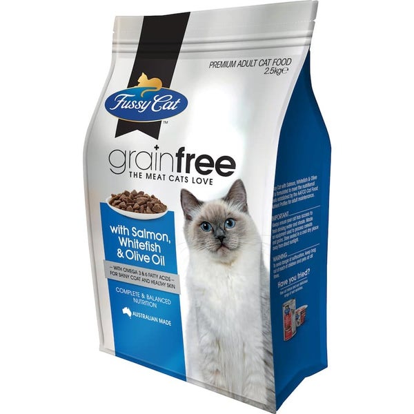 Fussy Cat Grain Free Dry Cat Food Salmon, Fish Oil Carousel 1