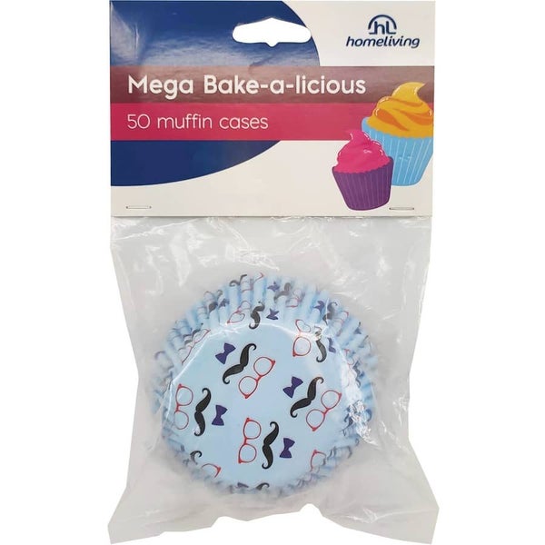 Homeliving Baking Cups Assorted Muffin Cases 50pack Carousel 1
