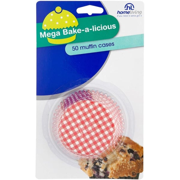 Homeliving Baking Cups Assorted Muffin Cases 50pack Carousel 2