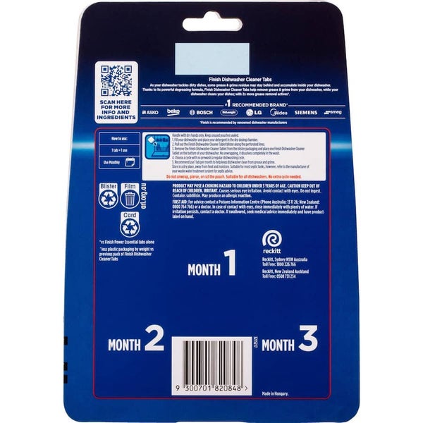 Finish Dishwasher Cleaner Tablets 3pack Carousel 2