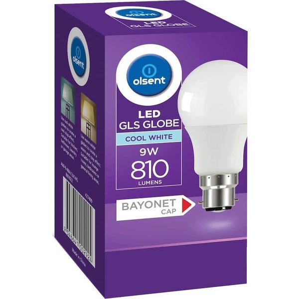 Olsent Bayonet Light Bulb Led 9w 810 Lumen Cool Carousel 1