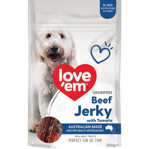Love Em Dog Treats Beef Jerky Tomato Carousel 1