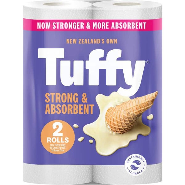 Tuffy Paper Towels White 2ply 2pack Carousel 1