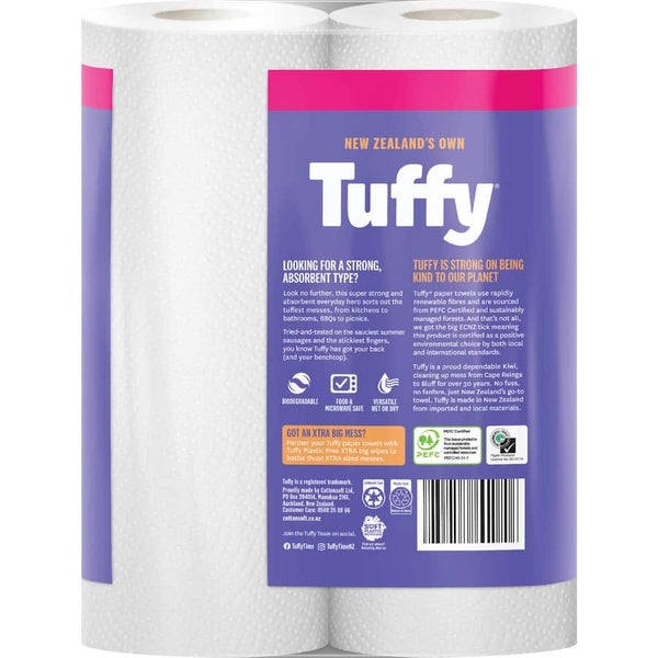 Tuffy Paper Towels White 2ply 2pack Carousel 2