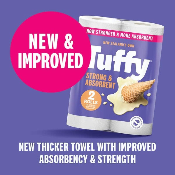 Tuffy Paper Towels White 2ply 2pack Carousel 4