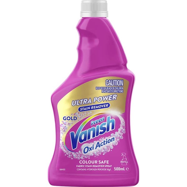 Vanish Preen Gold Oxi Action Stain Remover Ultra Power Refill Spray Carousel 1
