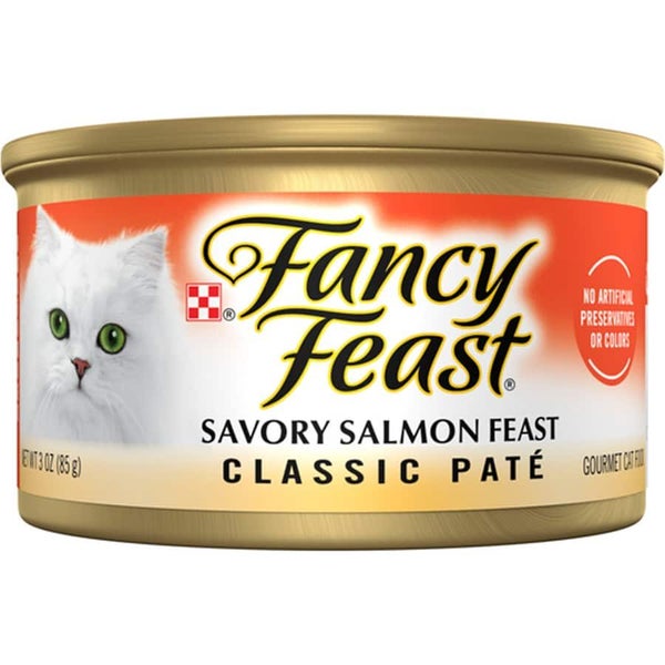 Fancy Feast Wet Cat Food Classic Savoury Salmon Feast Carousel 1